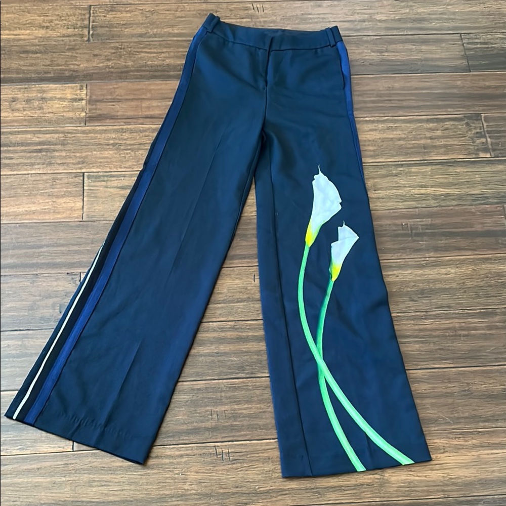 Floral Navy Pants